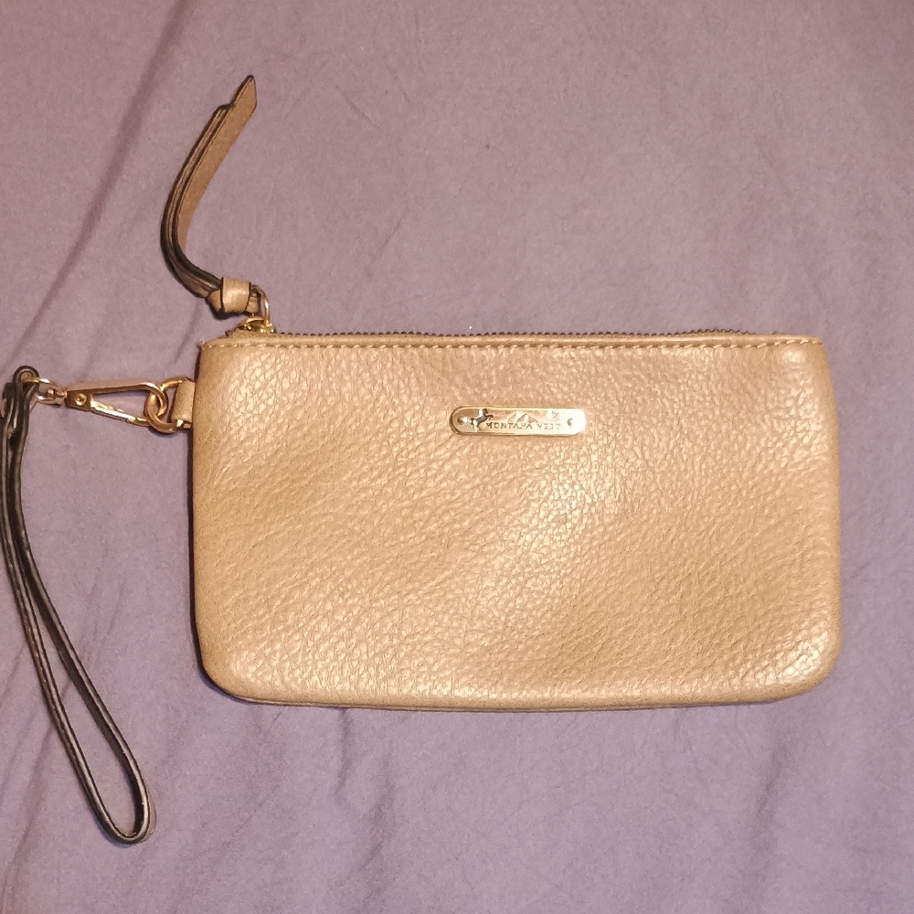Montana West Tan Wristlet Clutch